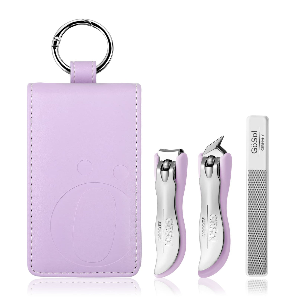 GöSol Nail Clippers Complete 3-Piece Nail Care Set