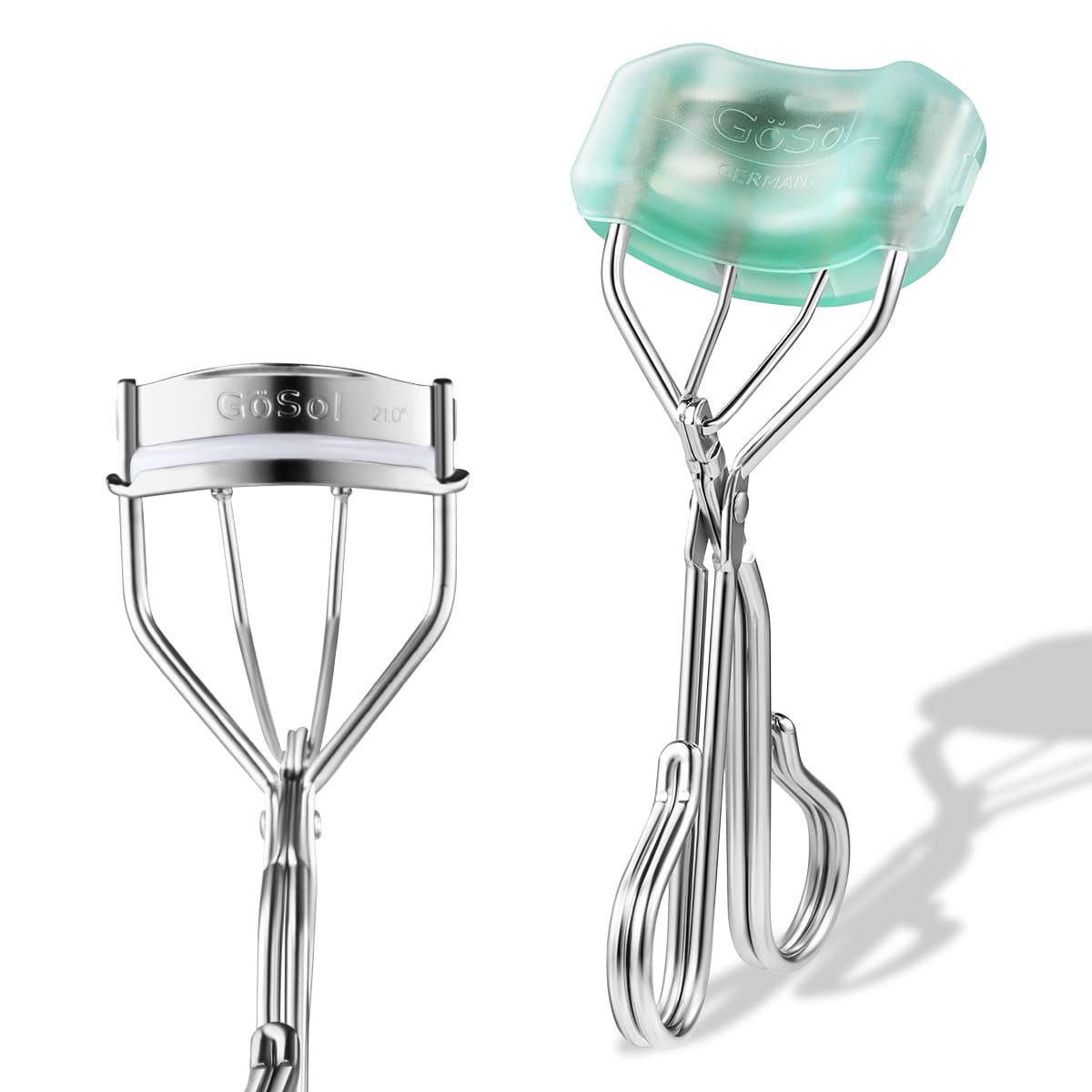 GöSol EyeLash Curler – Stainless Steel, Wide-Angle, No Pinching, Plastic Case