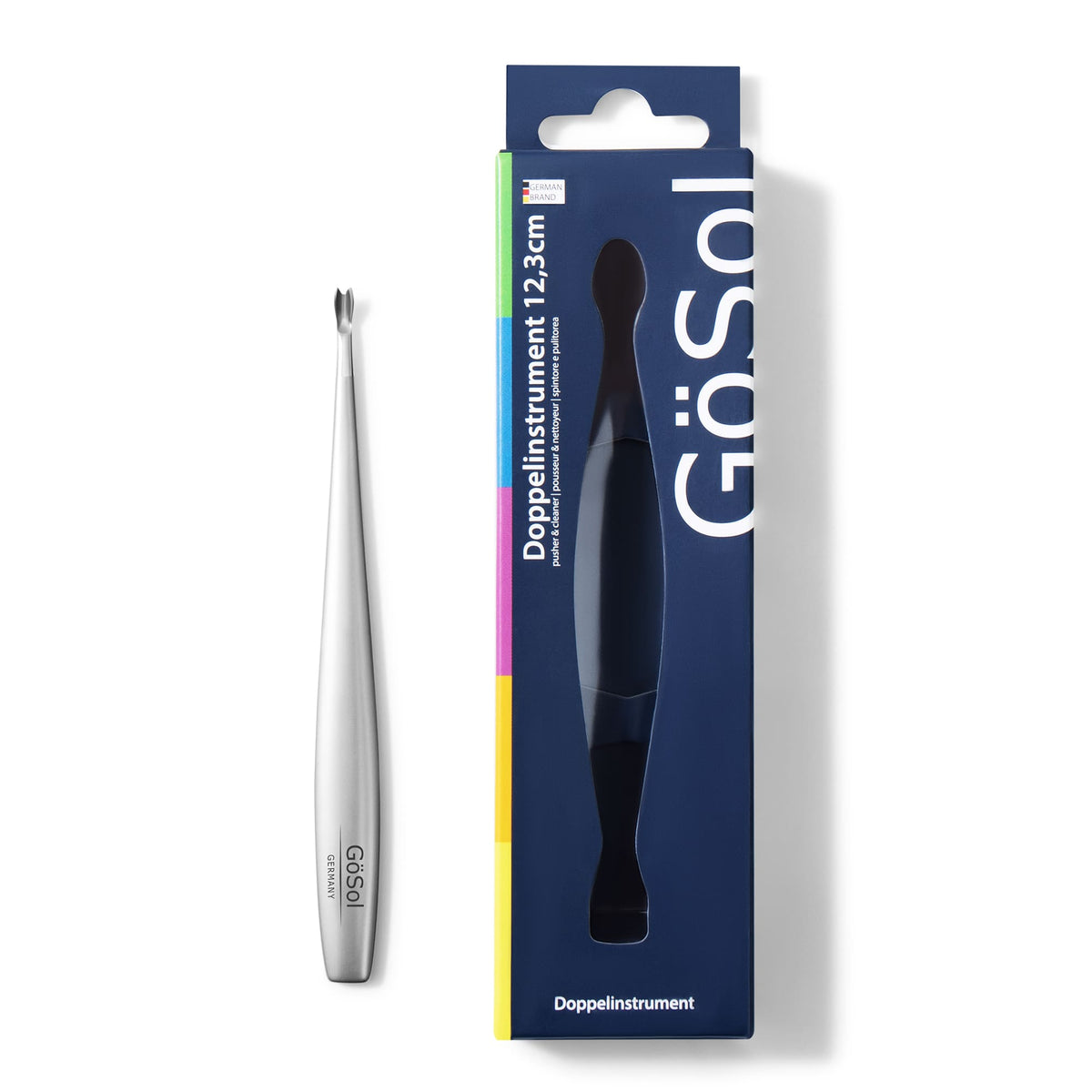 GöSol Stainless Steel Dead Skin Fork Cuticle Trimmer Manicure Pedicure Nail Art Tool