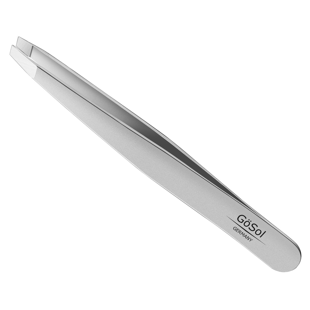 GöSol Professional Slanted Tweezers – Precision Plucking, No Hair Breakage, Gentle on Skin