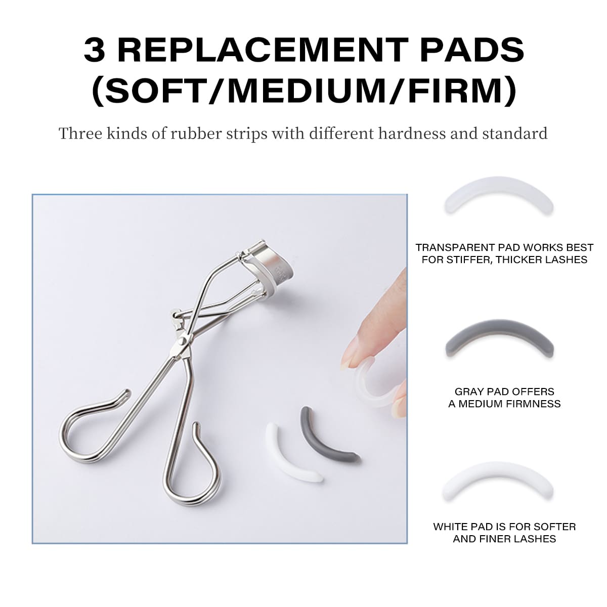 GöSol EyeLash Curler – Stainless Steel, Wide-Angle, No Pinching, Plastic Case