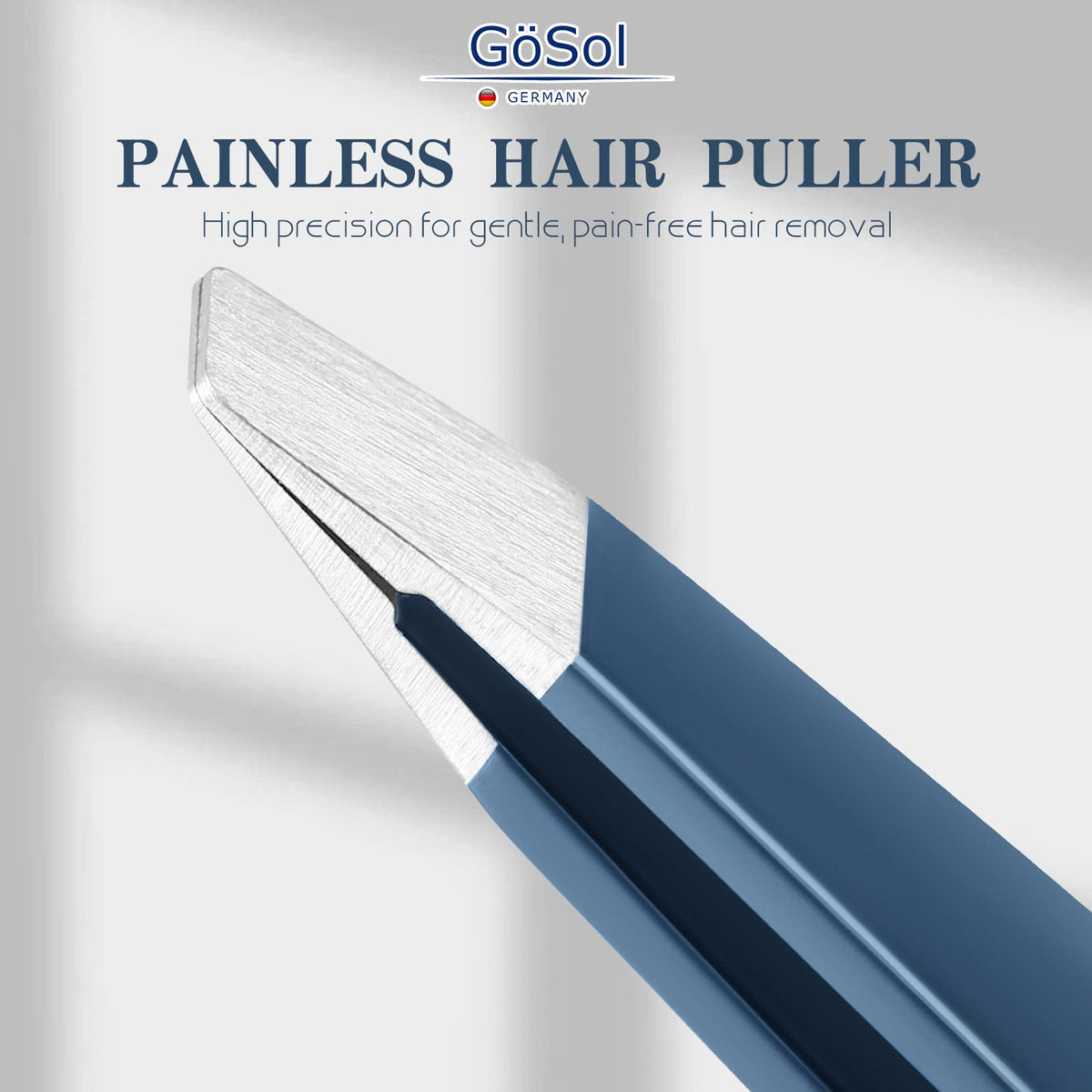 GöSol Tweezers Set, 4-Piece Professional Eyebrow Tweezer for Facial Hair