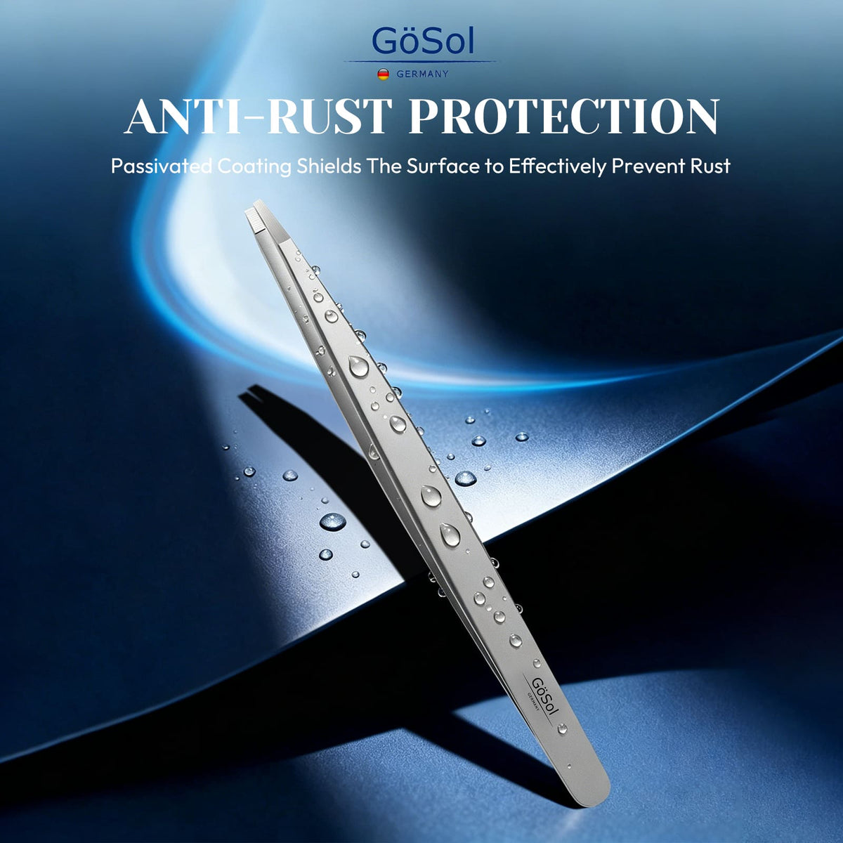 GöSol GöSol Blackhead Tweezers – Safe Blackhead Removal, Nose & Face, Stainless Steel