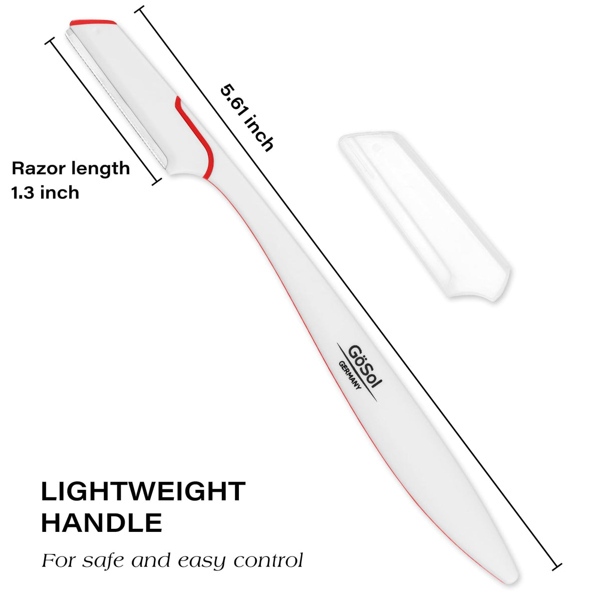 GöSol Dermaplaning Razors Set – 3-Piece Japanese Blades, Exfoliating & Reusable