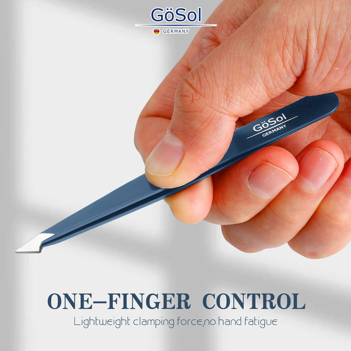 GöSol Tweezers Set, 4-Piece Professional Eyebrow Tweezer for Facial Hair