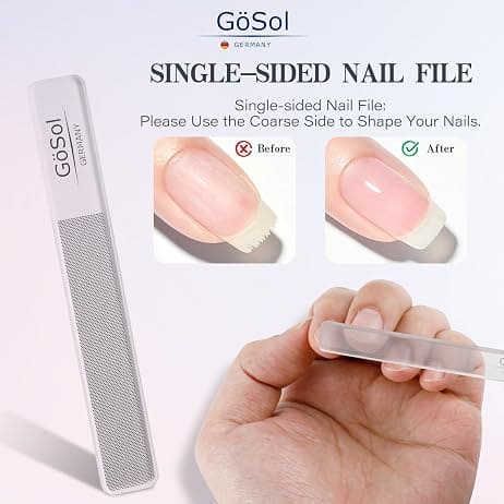GöSol Nail Clippers, 2PCS Nail Cutter Set in A Storage Bag, Premium Carbon Steel