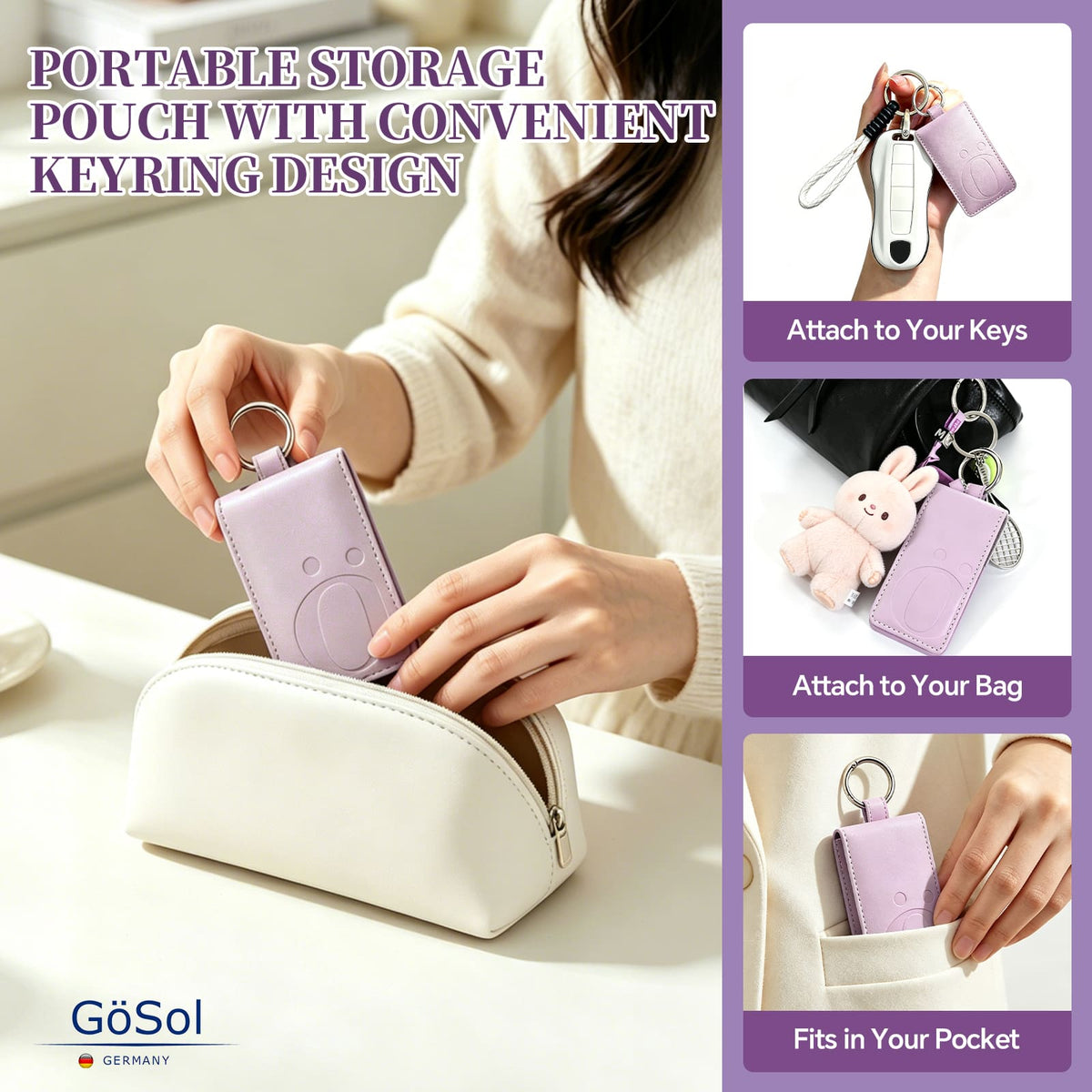 GöSol Nail Clippers Complete 3-Piece Nail Care Set