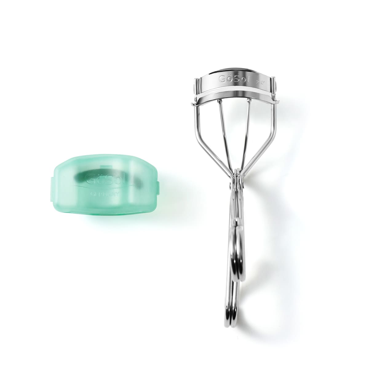 GöSol EyeLash Curler – Stainless Steel, Wide-Angle, No Pinching, Plastic Case