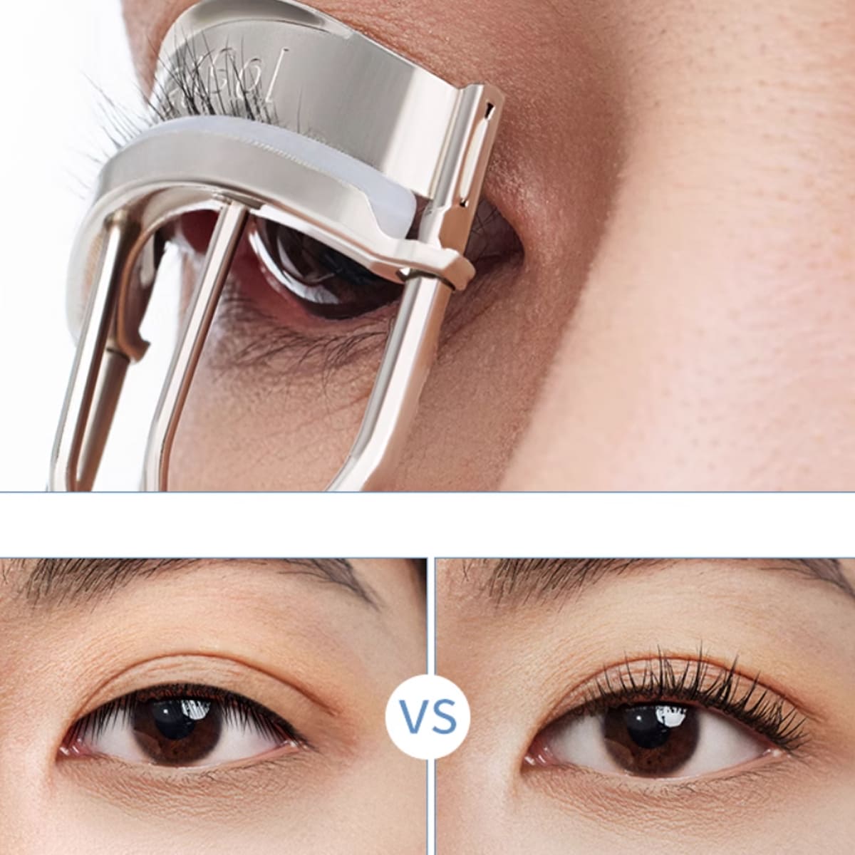 GöSol EyeLash Curler – Stainless Steel, Wide-Angle, No Pinching, Plastic Case